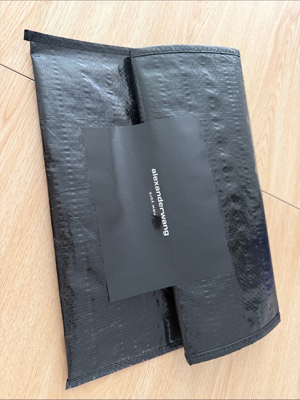 Alexander Wang Black Foldover Men's Clutch Pouch